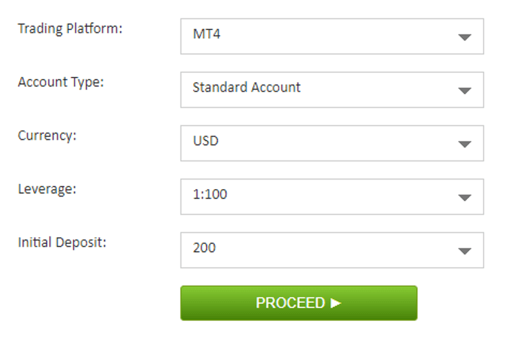 forex broker demo account types