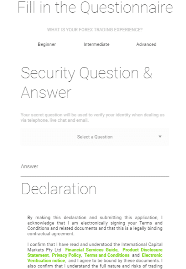 forex broker security questions