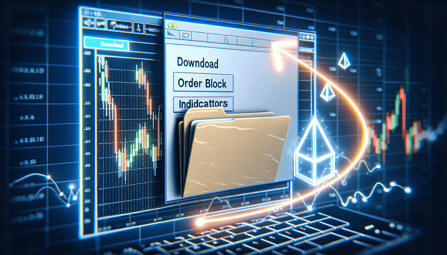 Illustration of the installation process of the Order Block Indicator