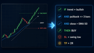 A manual trading setup translated into automated EA rules