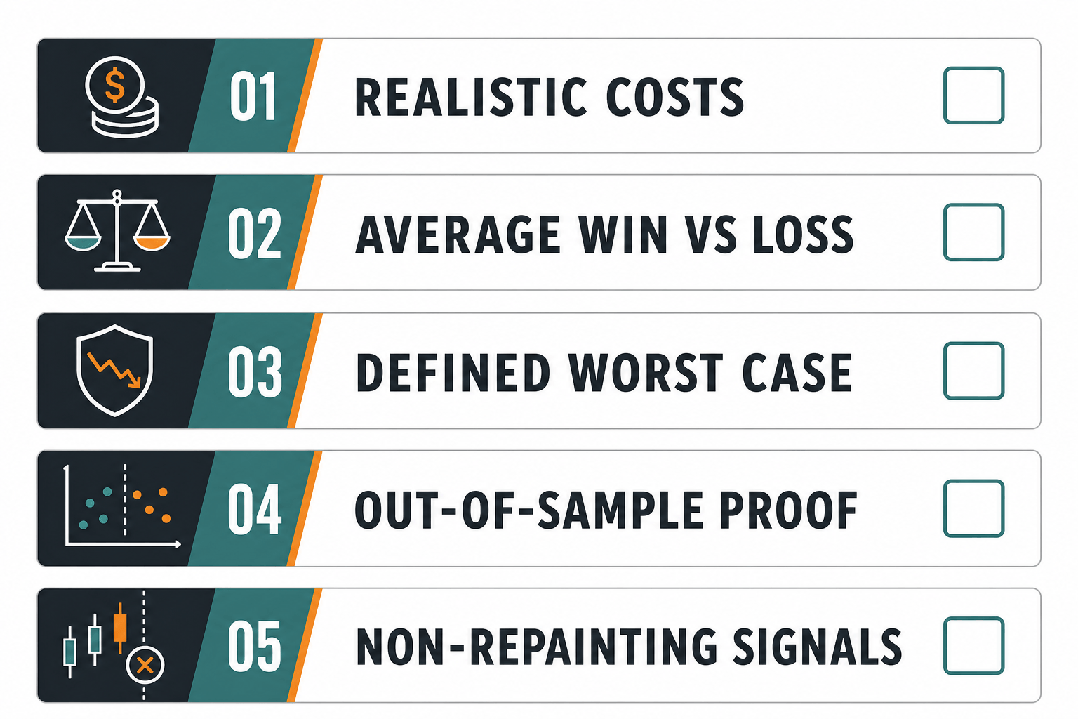 A checklist of questions to ask when evaluating any trading strategy backtest