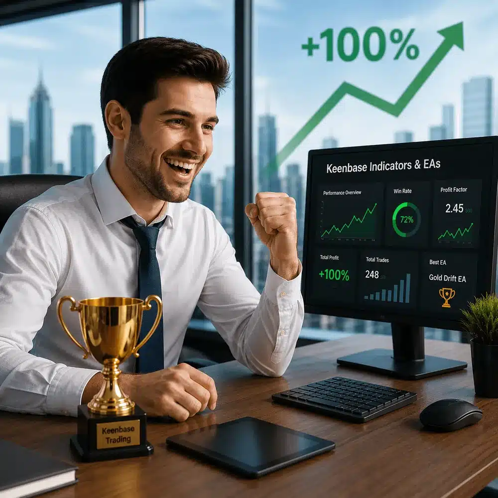 A clean, structured trading chart with clear levels and a profitable trade after using Keenbase tools.